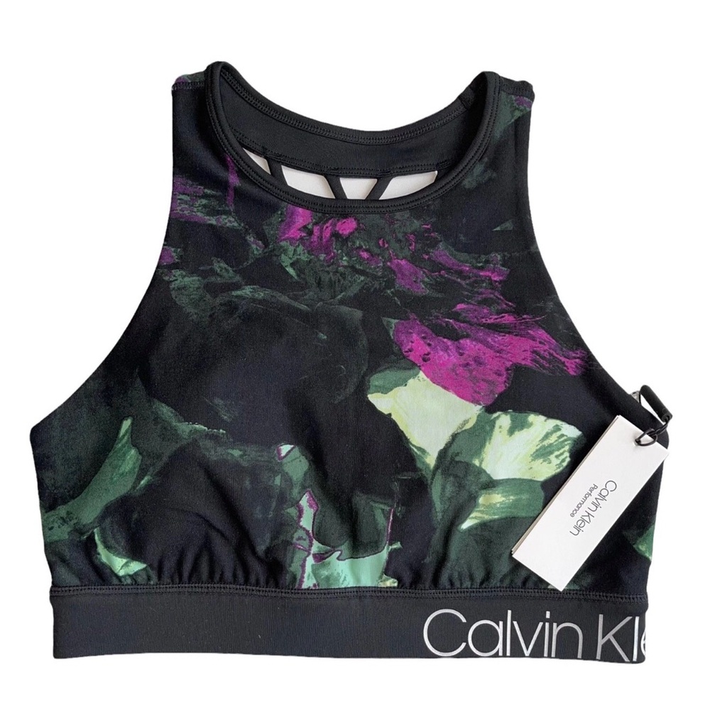 Calvin Klein Performance Size Medium Impact Strappy Sports Bra NWT